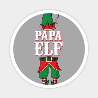 Papa Elf - Mom and Dad Matching Family Christmas design Magnet